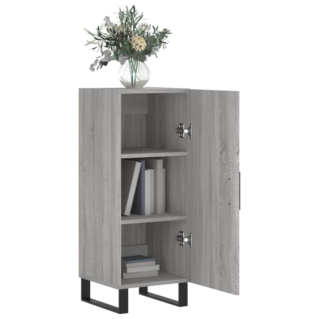 Buffet Sonoma gris 34,5x34x90 cm Bois d'ingénierie - XIOS