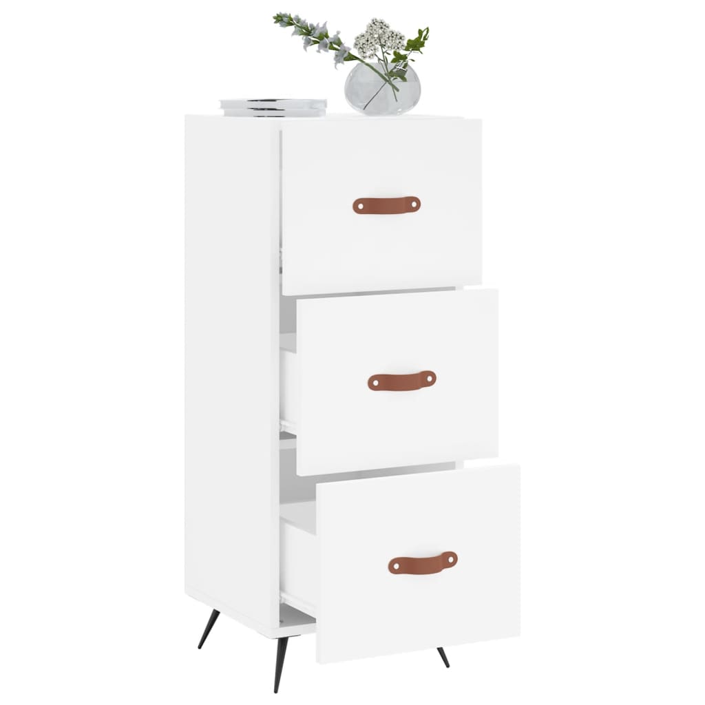 Buffet blanc 34,5x34x90 cm bois d'ingénierie - XIOS