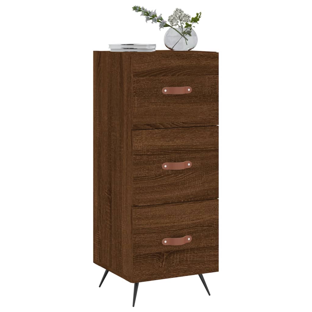 Buffet Chêne marron 34,5x34x90 cm Bois d'ingénierie - XIOS