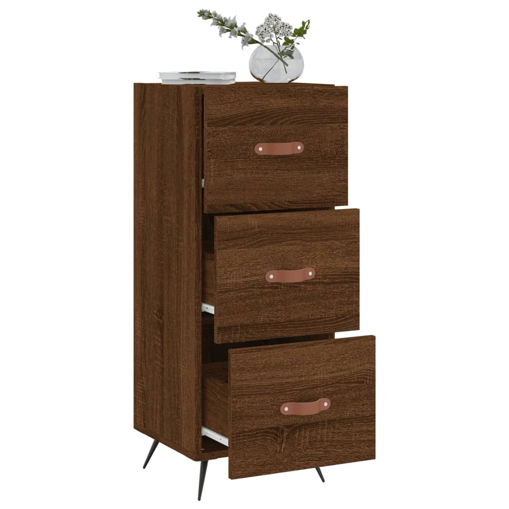 Buffet Chêne marron 34,5x34x90 cm Bois d'ingénierie - XIOS