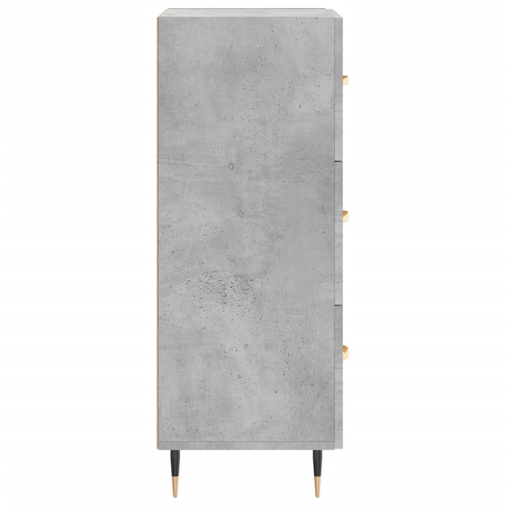 Buffet Gris béton 34,5x34x90 cm Bois d'ingénierie - XIOS