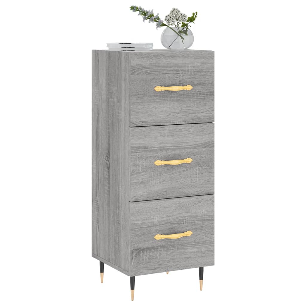 Buffet Sonoma gris 34,5x34x90 cm Bois d'ingénierie - XIOS