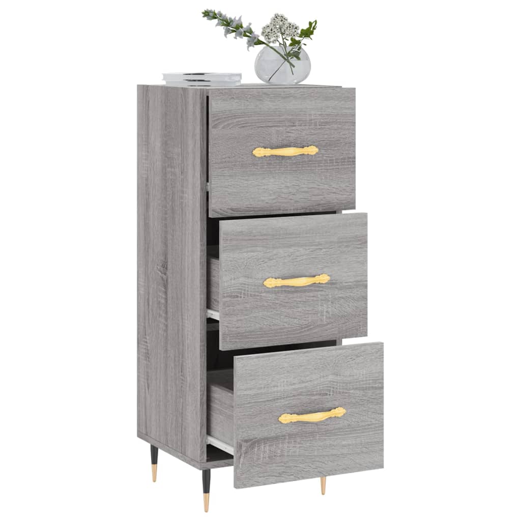 Buffet Sonoma gris 34,5x34x90 cm Bois d'ingénierie - XIOS