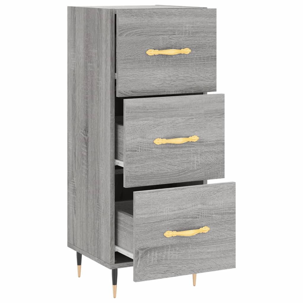 Buffet Sonoma gris 34,5x34x90 cm Bois d'ingénierie - XIOS