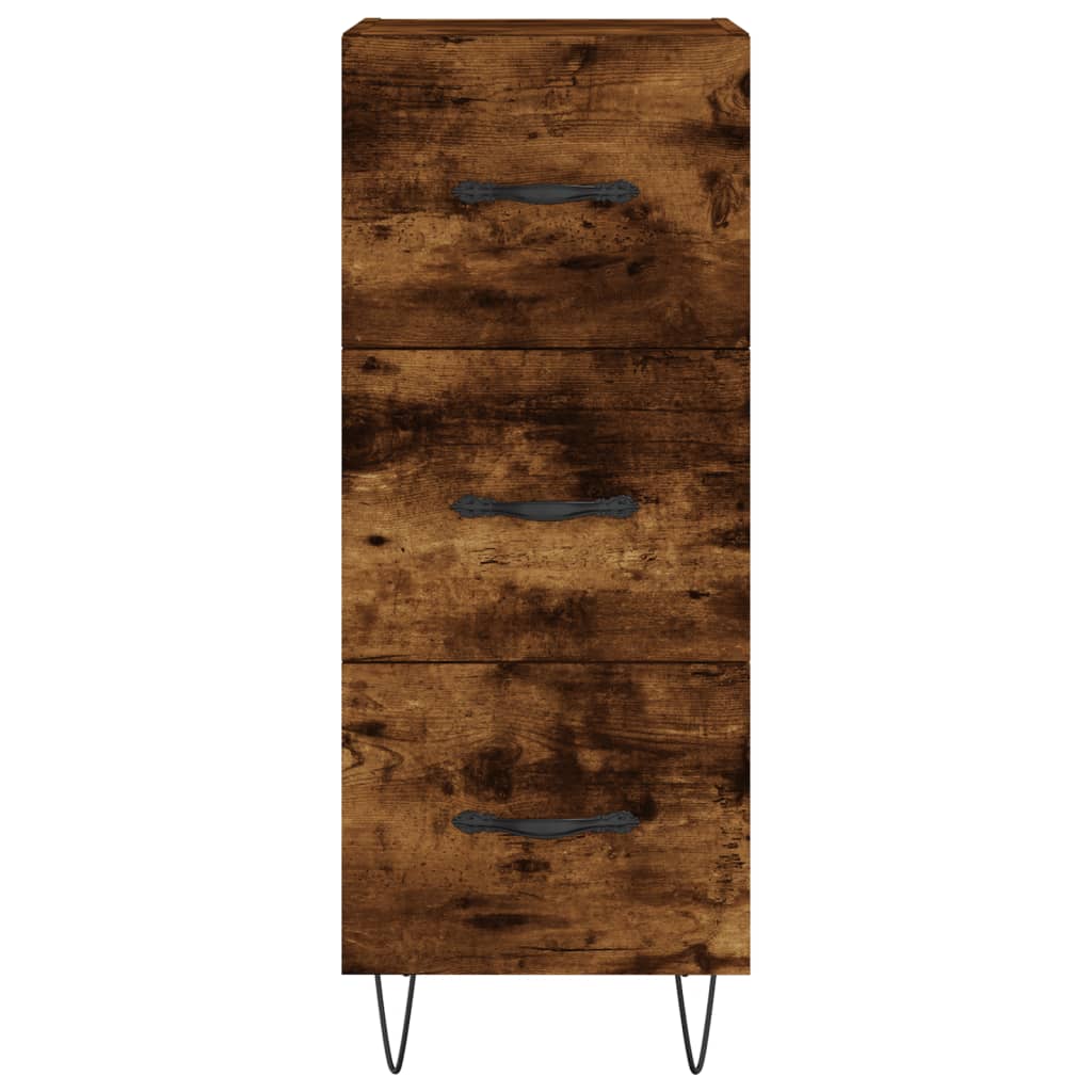 Buffet Chêne fumé 34,5x34x90 cm Bois d'ingénierie - XIOS