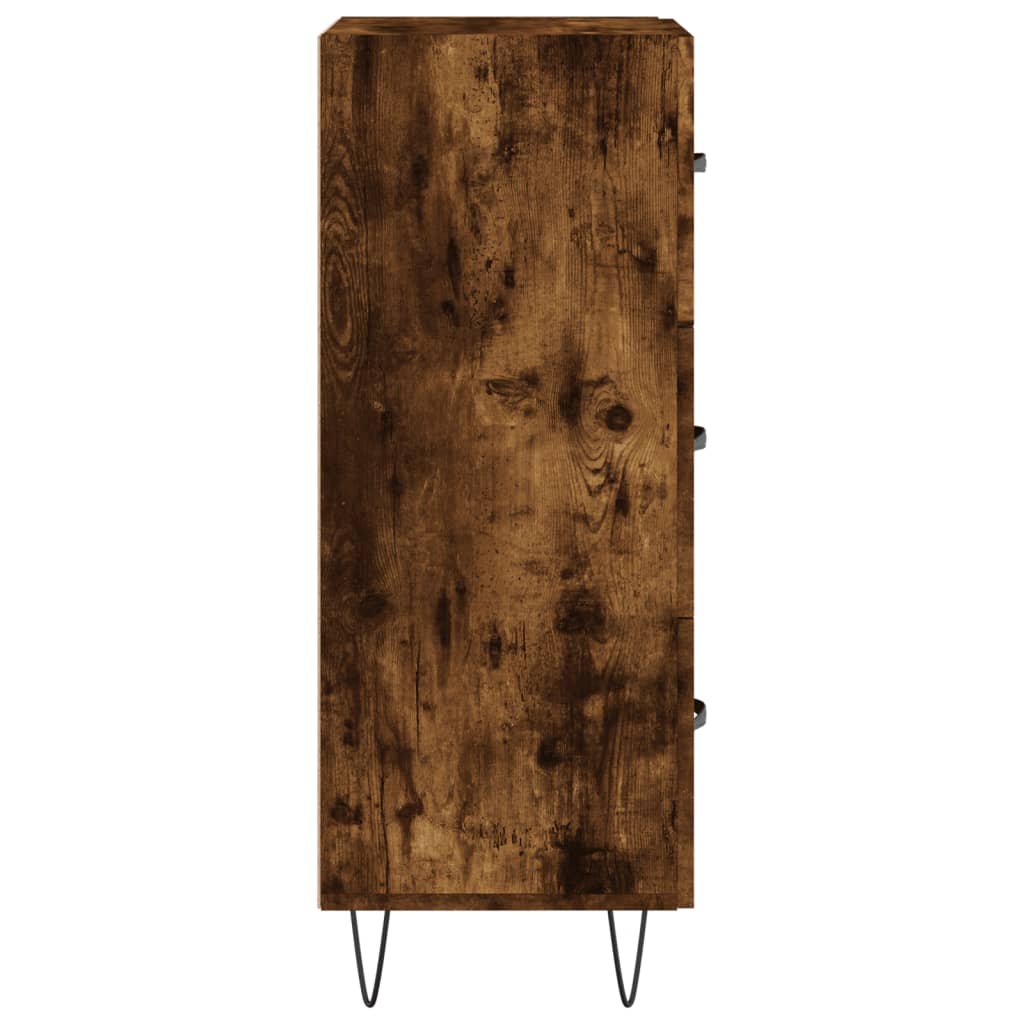 Buffet Chêne fumé 34,5x34x90 cm Bois d'ingénierie - XIOS