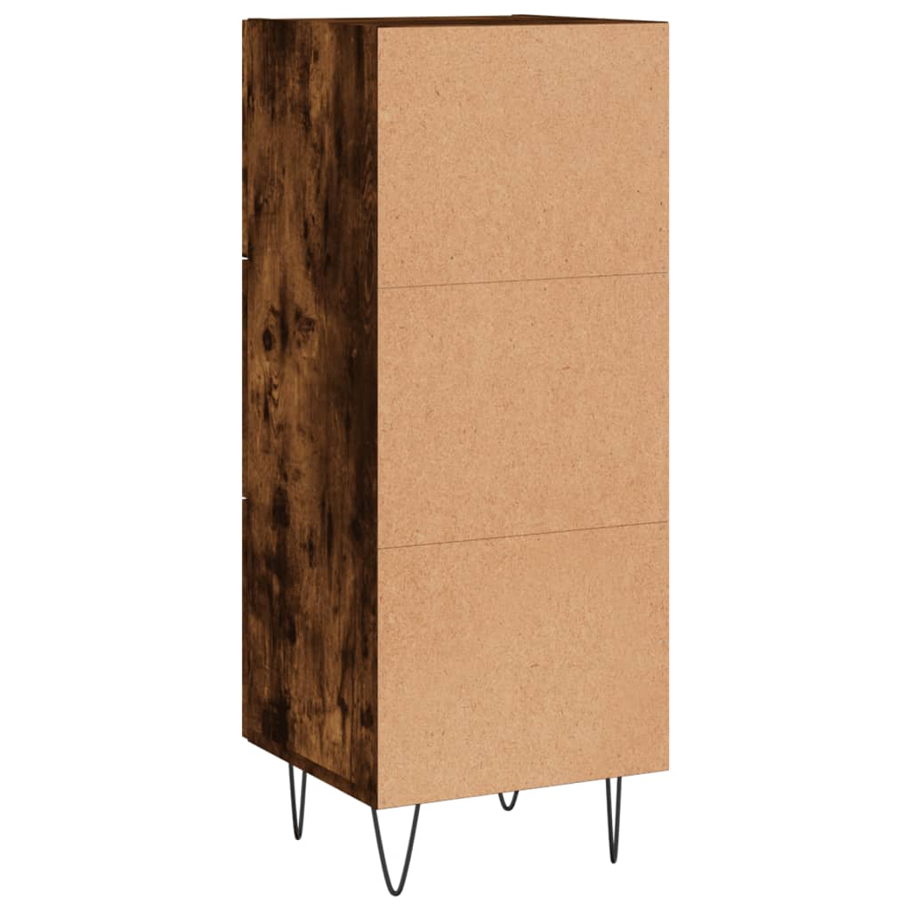 Buffet Chêne fumé 34,5x34x90 cm Bois d'ingénierie - XIOS