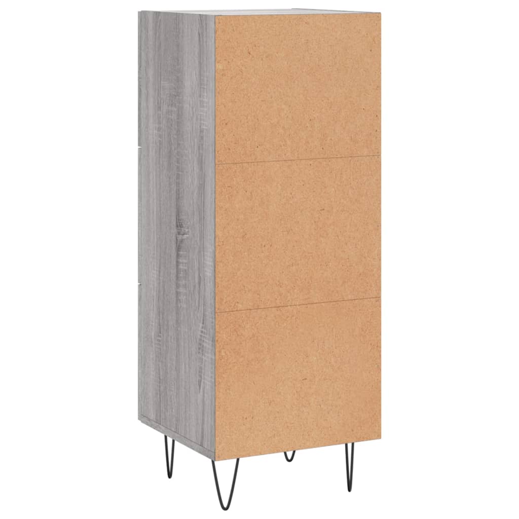 Buffet Sonoma gris 34,5x34x90 cm Bois d'ingénierie - XIOS