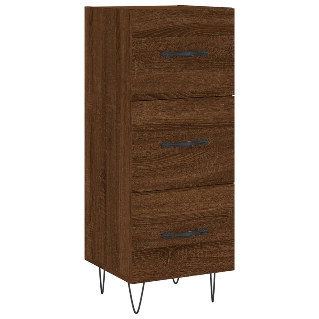 Buffet Chêne marron 34,5x34x90 cm Bois d'ingénierie - XIOS