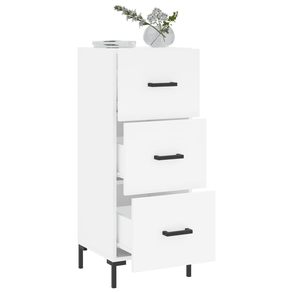 Buffet blanc 34,5x34x90 cm bois d'ingénierie - XIOS