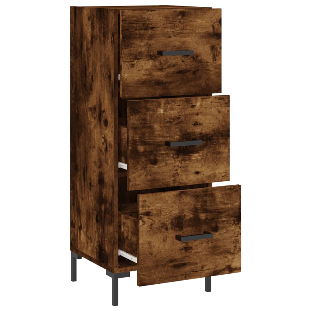 Buffet Chêne fumé 34,5x34x90 cm Bois d'ingénierie - XIOS