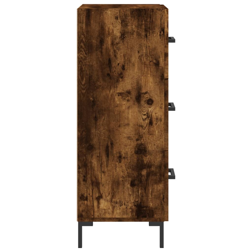 Buffet Chêne fumé 34,5x34x90 cm Bois d'ingénierie - XIOS