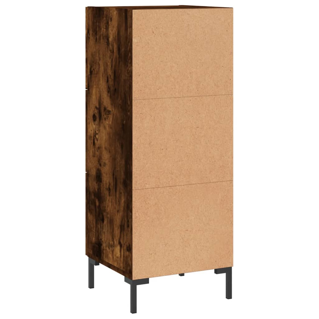 Buffet Chêne fumé 34,5x34x90 cm Bois d'ingénierie - XIOS