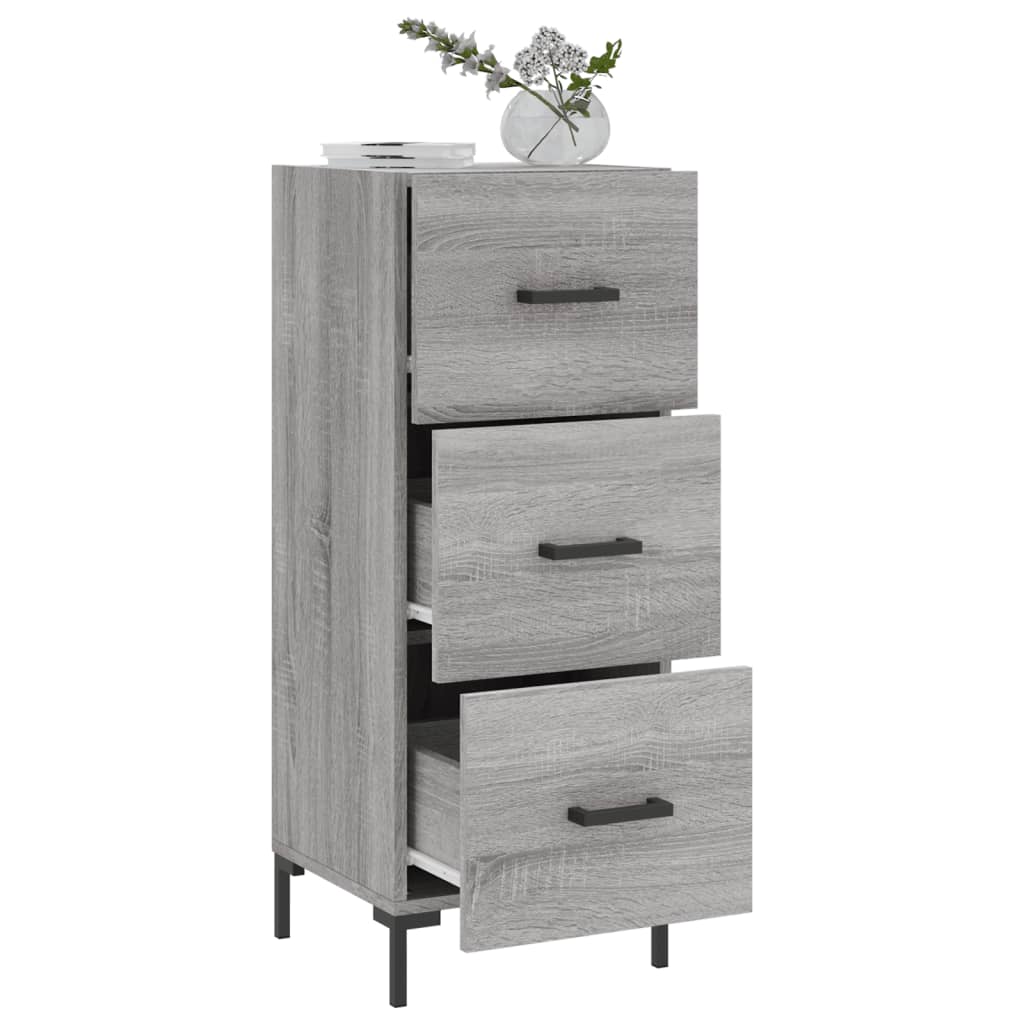 Buffet Sonoma gris 34,5x34x90 cm Bois d'ingénierie - XIOS