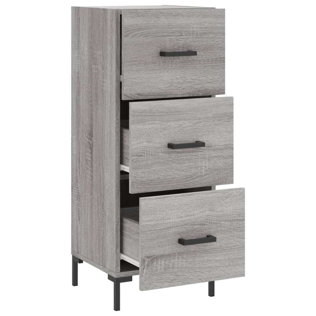 Buffet Sonoma gris 34,5x34x90 cm Bois d'ingénierie - XIOS