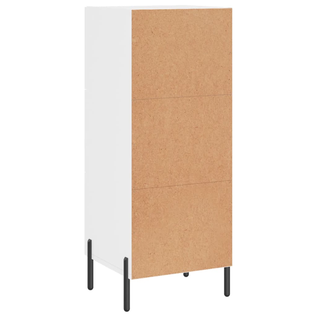 Buffet Blanc brillant 34,5x34x90 cm Bois d'ingénierie - XIOS