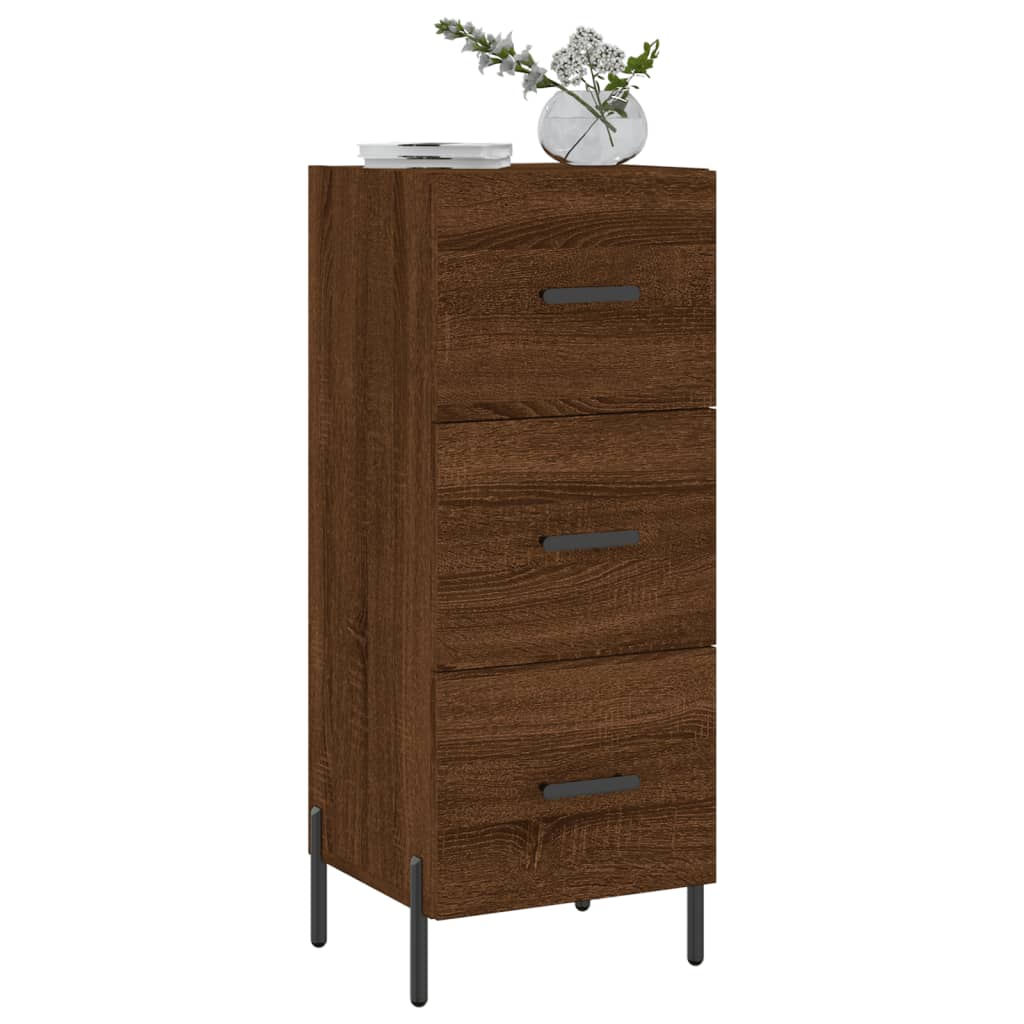 Buffet Chêne marron 34,5x34x90 cm Bois d'ingénierie - XIOS