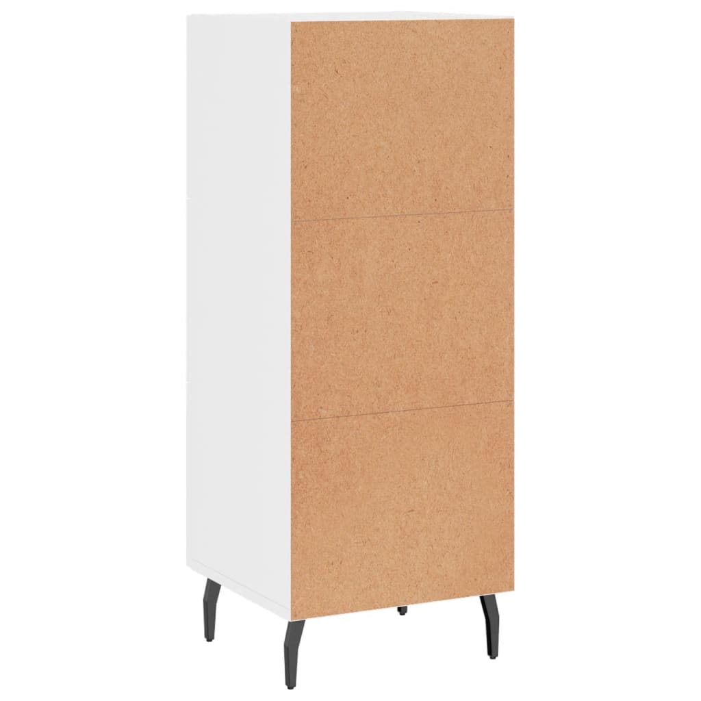 Buffet Blanc brillant 34,5x34x90 cm Bois d'ingénierie - XIOS