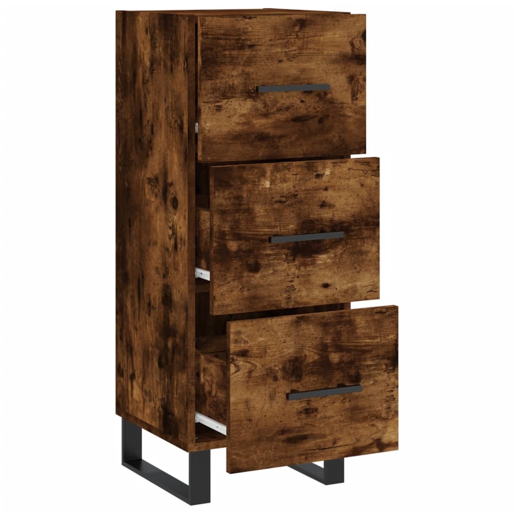 Buffet Chêne fumé 34,5x34x90 cm Bois d'ingénierie - XIOS