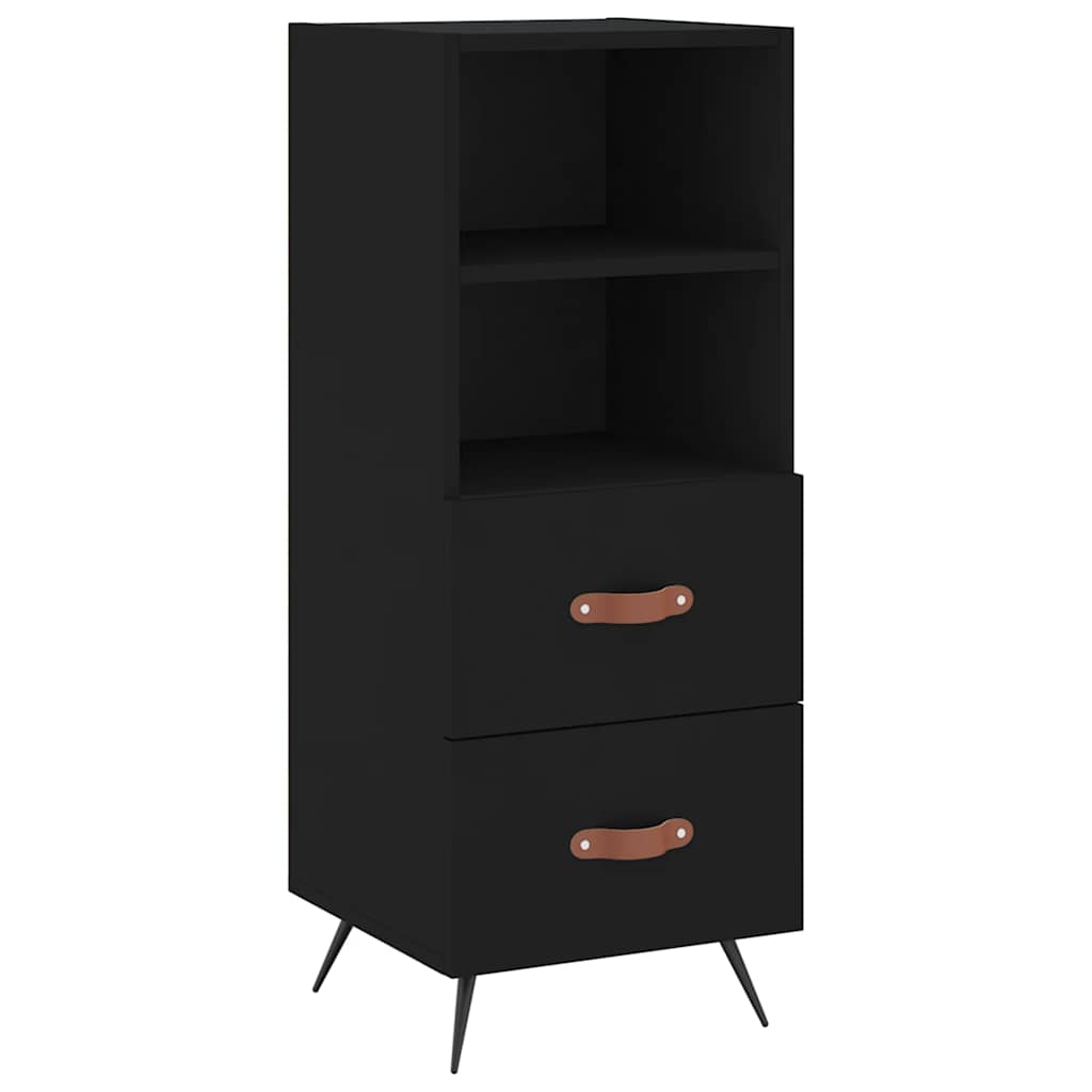 Buffet Noir 34,5x34x90 cm Bois d'ingénierie - XIOS