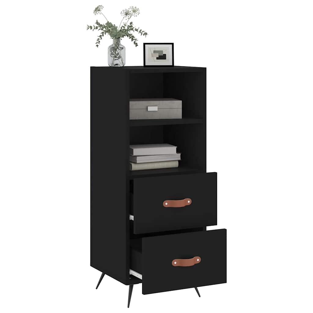 Buffet Noir 34,5x34x90 cm Bois d'ingénierie - XIOS