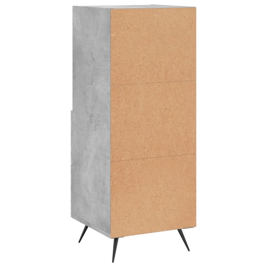Buffet Gris béton 34,5x34x90 cm Bois d'ingénierie - XIOS