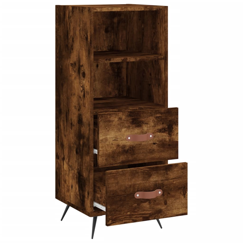 Buffet Chêne fumé 34,5x34x90 cm Bois d'ingénierie - XIOS