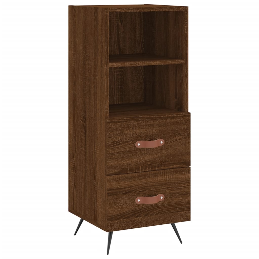 Buffet Chêne marron 34,5x34x90 cm Bois d'ingénierie - XIOS