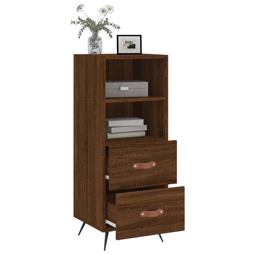 Buffet Chêne marron 34,5x34x90 cm Bois d'ingénierie - XIOS
