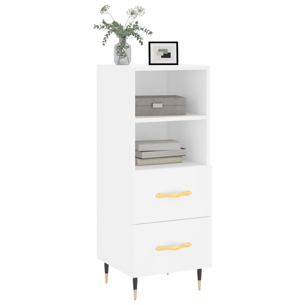 Buffet blanc 34,5x34x90 cm bois d'ingénierie - XIOS