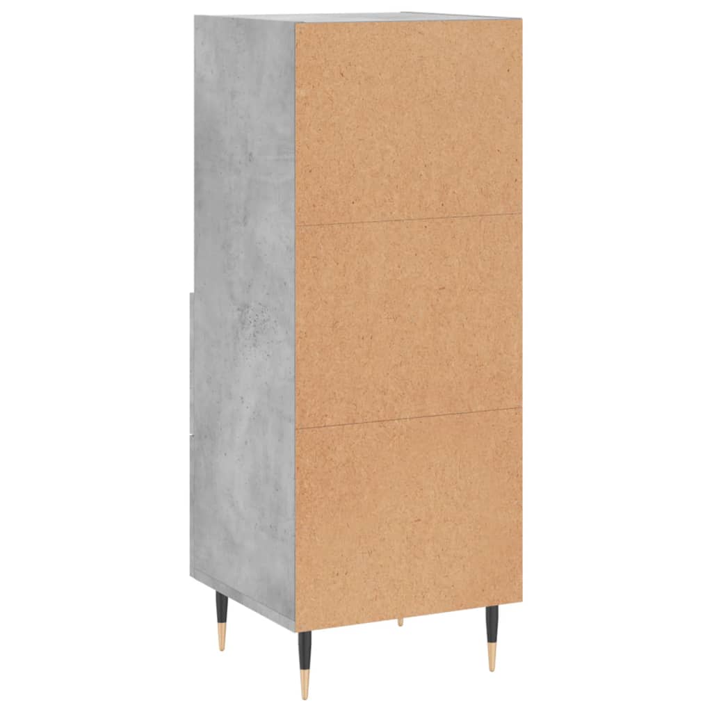 Buffet Gris béton 34,5x34x90 cm Bois d'ingénierie - XIOS