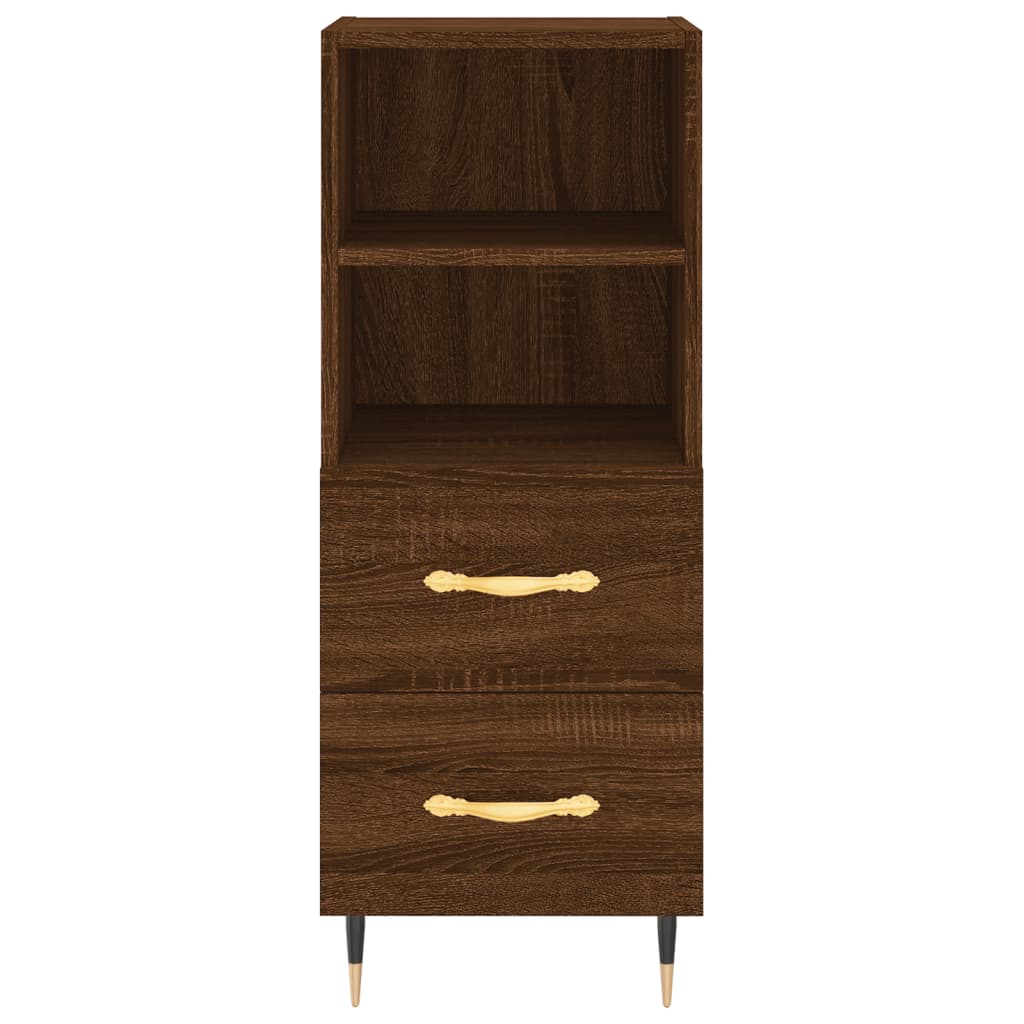Buffet Chêne marron 34,5x34x90 cm Bois d'ingénierie - XIOS