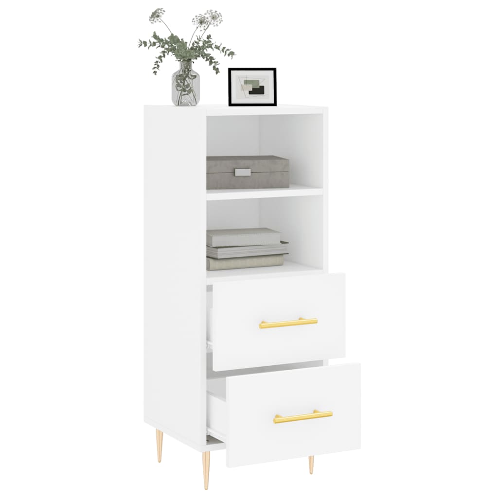 Buffet blanc 34,5x34x90 cm bois d'ingénierie - XIOS