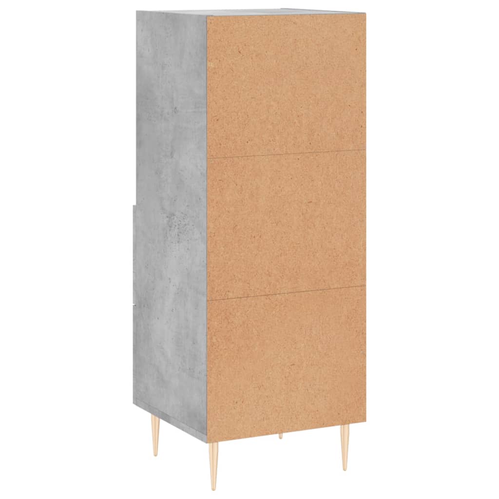 Buffet Gris béton 34,5x34x90 cm Bois d'ingénierie - XIOS