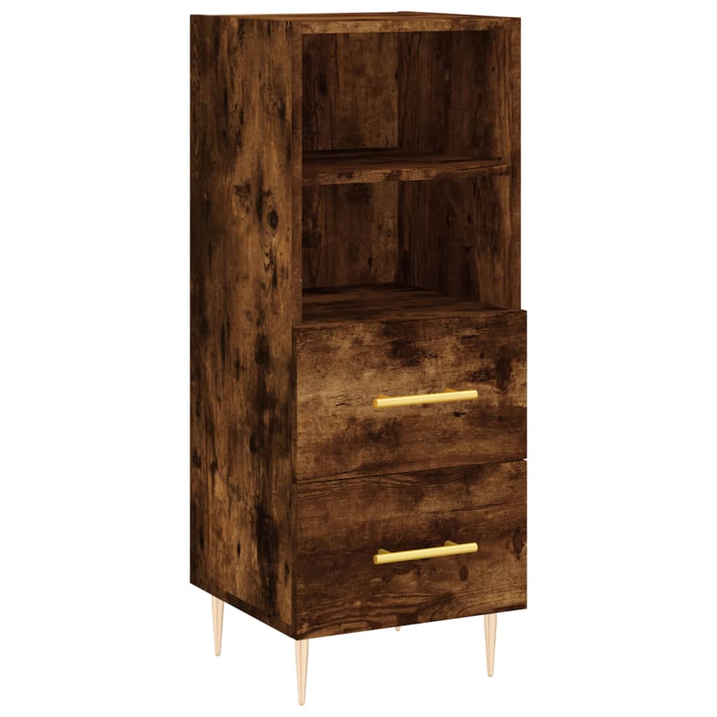Buffet Chêne fumé 34,5x34x90 cm Bois d'ingénierie - XIOS