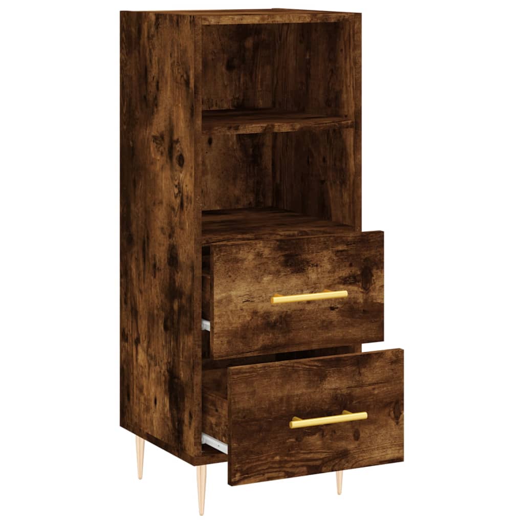 Buffet Chêne fumé 34,5x34x90 cm Bois d'ingénierie - XIOS