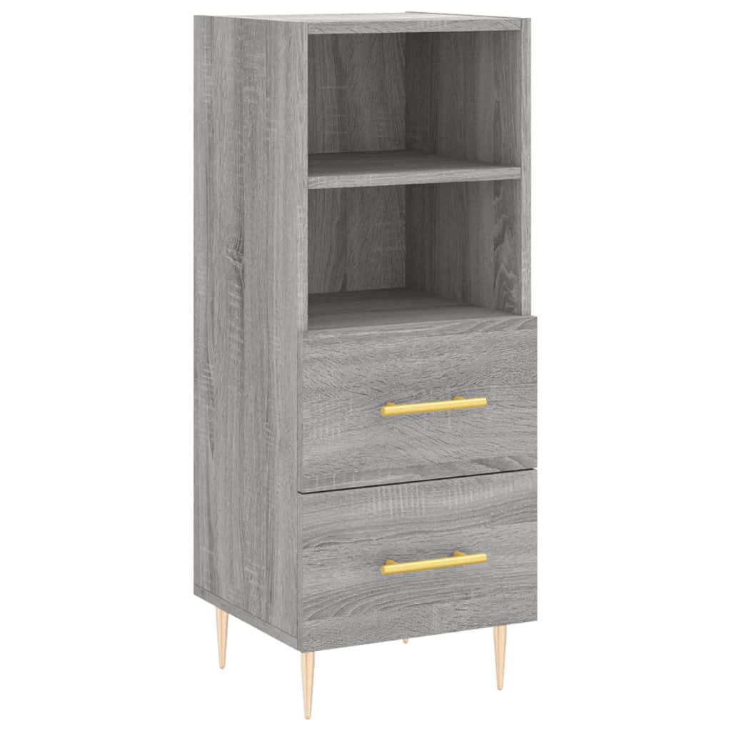 Buffet Sonoma gris 34,5x34x90 cm Bois d'ingénierie - XIOS