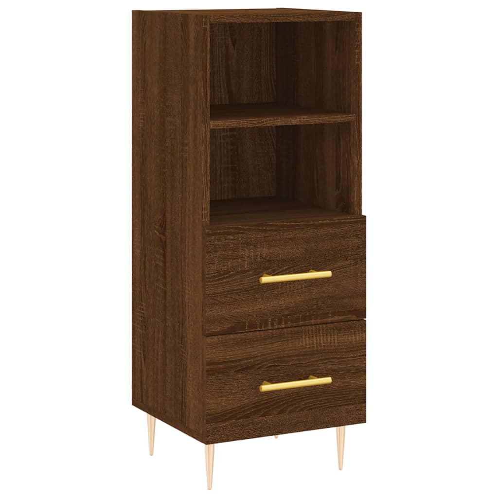 Buffet Chêne marron 34,5x34x90 cm Bois d'ingénierie - XIOS