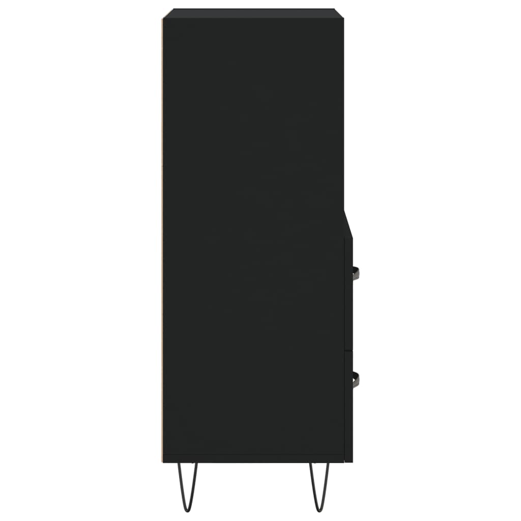 Buffet Noir 34,5x34x90 cm Bois d'ingénierie - XIOS