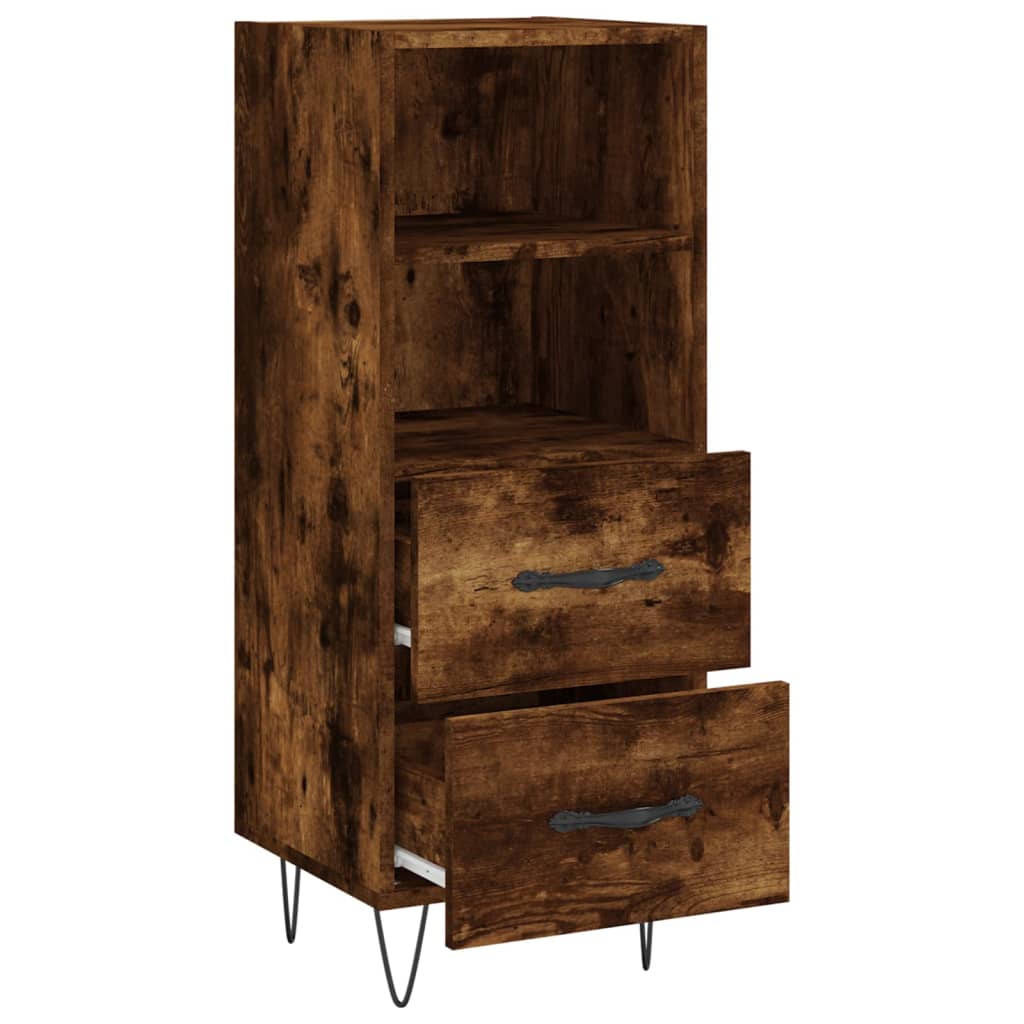 Buffet Chêne fumé 34,5x34x90 cm Bois d'ingénierie - XIOS