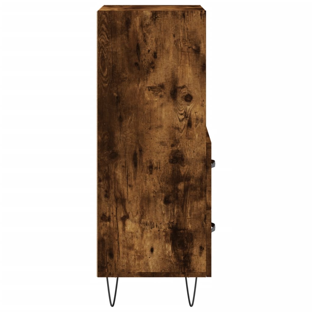 Buffet Chêne fumé 34,5x34x90 cm Bois d'ingénierie - XIOS