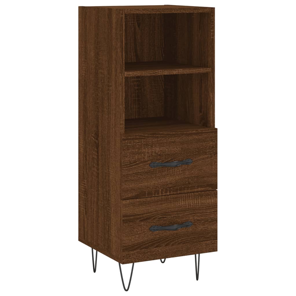 Buffet Chêne marron 34,5x34x90 cm Bois d'ingénierie - XIOS