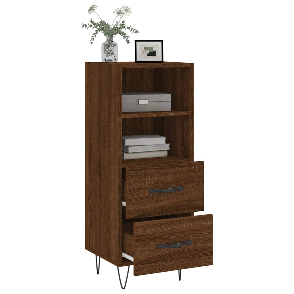 Buffet Chêne marron 34,5x34x90 cm Bois d'ingénierie - XIOS