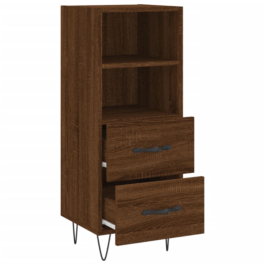 Buffet Chêne marron 34,5x34x90 cm Bois d'ingénierie - XIOS