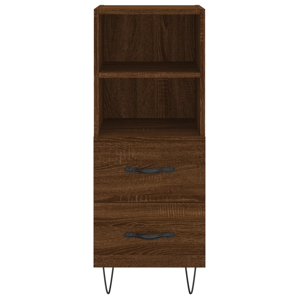 Buffet Chêne marron 34,5x34x90 cm Bois d'ingénierie - XIOS