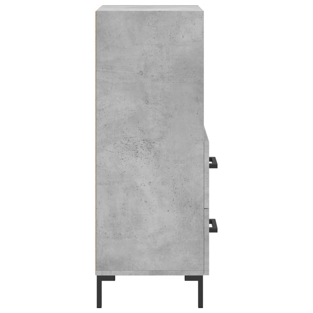 Buffet Gris béton 34,5x34x90 cm Bois d'ingénierie - XIOS