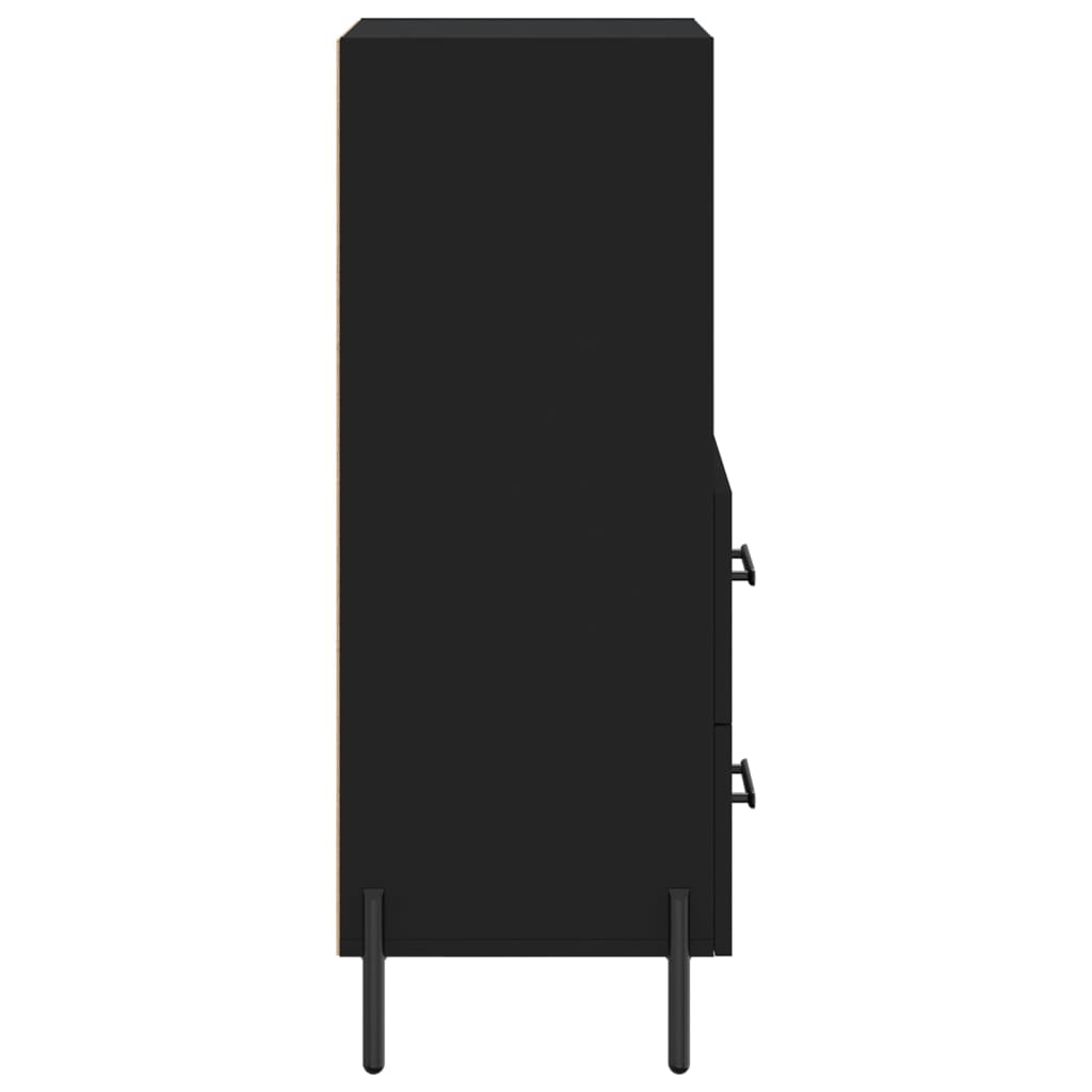 Buffet Noir 34,5x34x90 cm Bois d'ingénierie - XIOS