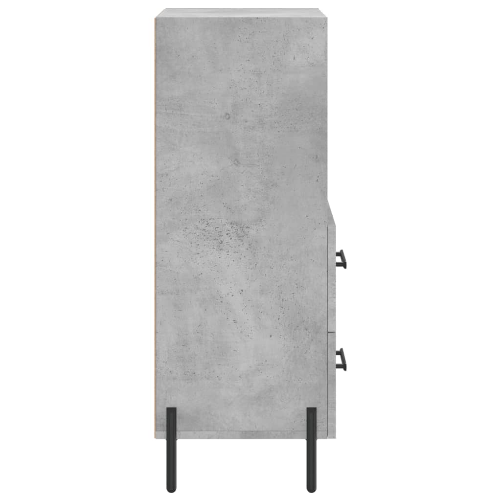 Buffet Gris béton 34,5x34x90 cm Bois d'ingénierie - XIOS