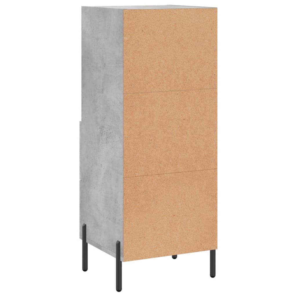 Buffet Gris béton 34,5x34x90 cm Bois d'ingénierie - XIOS