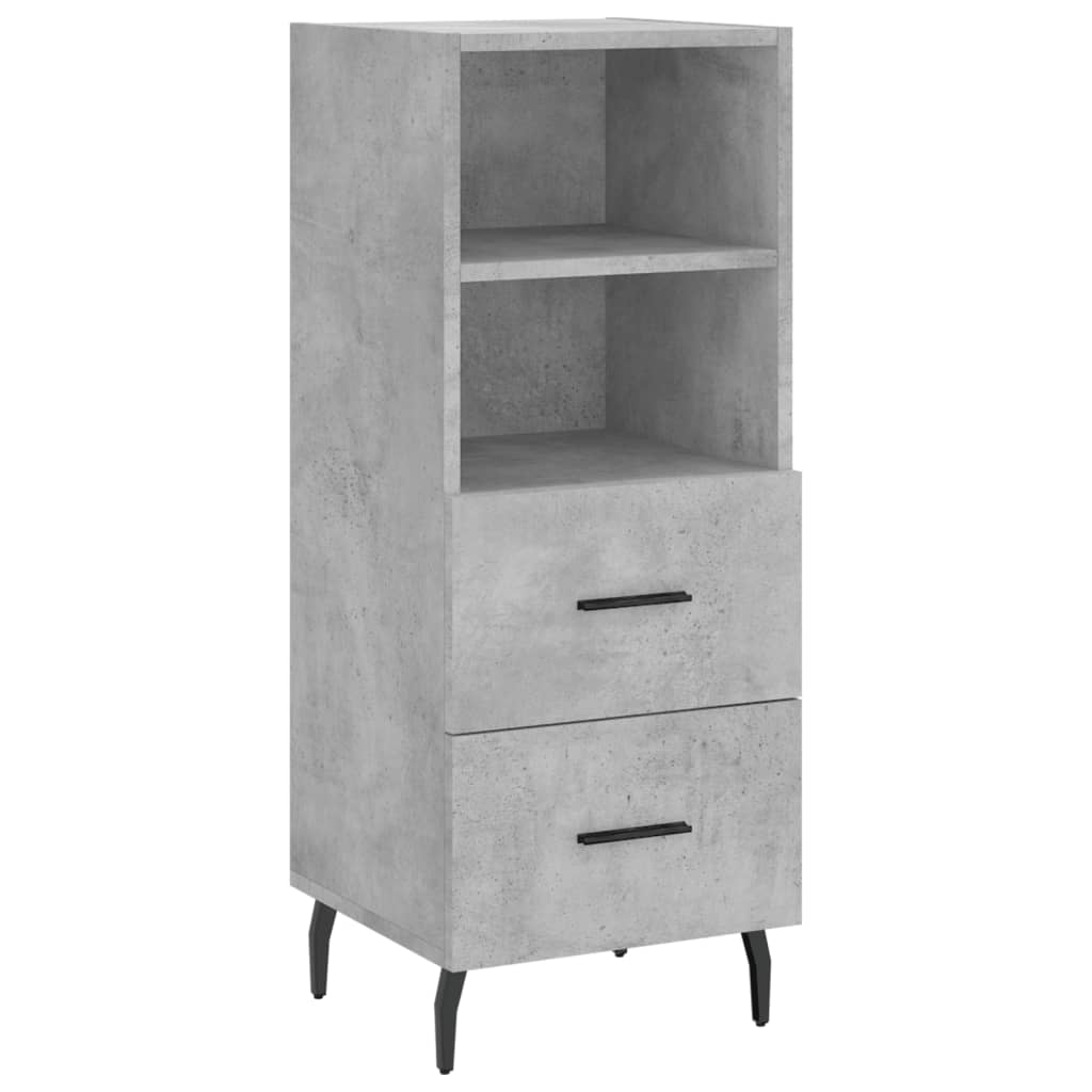 Buffet Gris béton 34,5x34x90 cm Bois d'ingénierie - XIOS